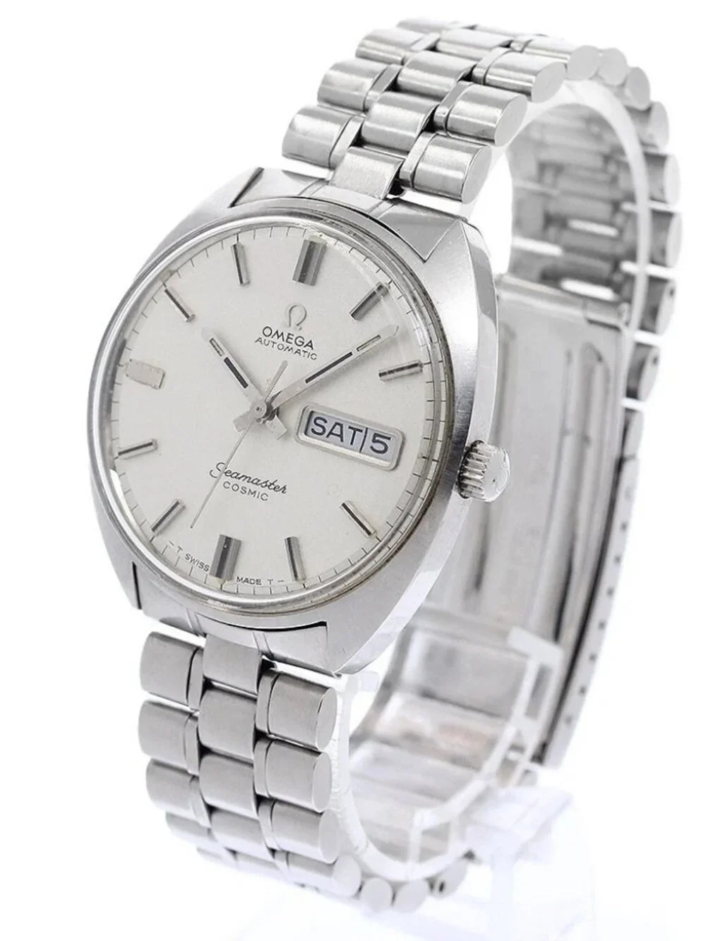 OMEGA Seamaster Cosmic 166036-TOOL107 Day date Silver Dial AT Men's_967504